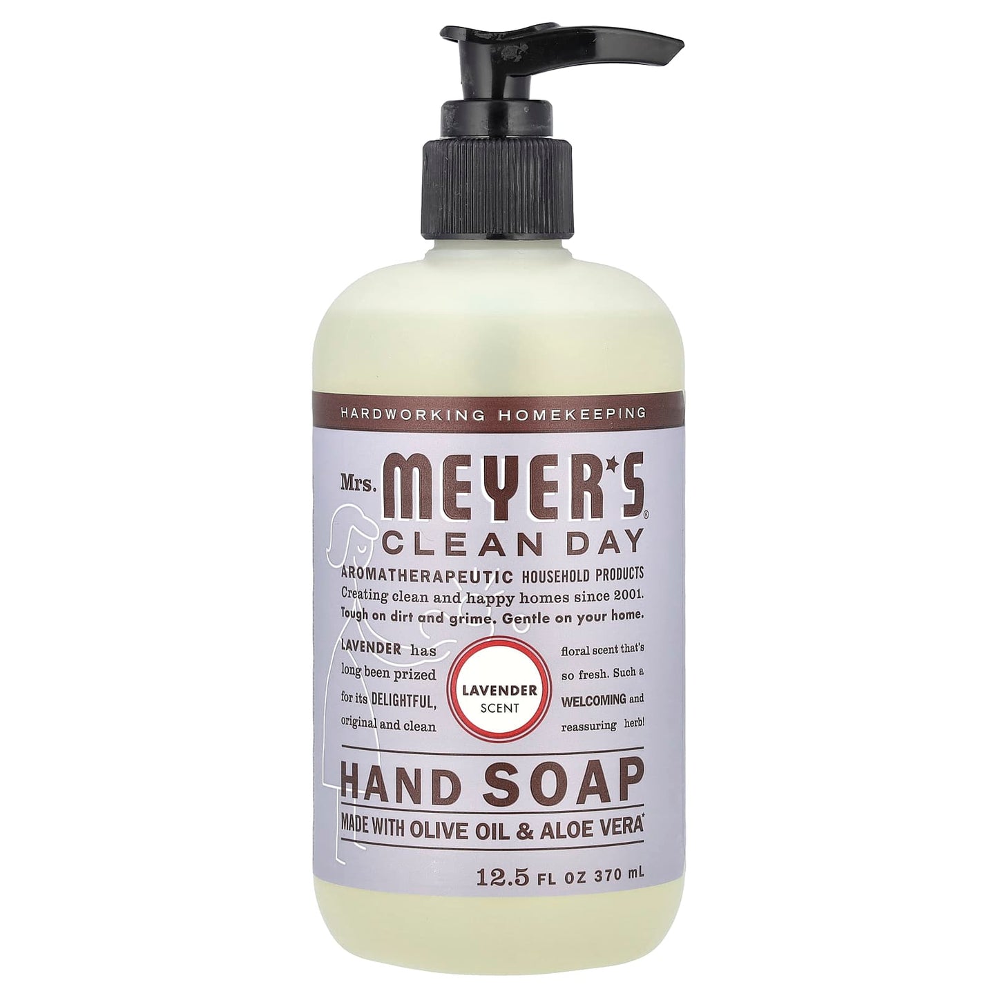 Mrs. Meyers Clean Day, Hand Soap, Lavender , 12.5 fl oz (370 ml) - Image 1