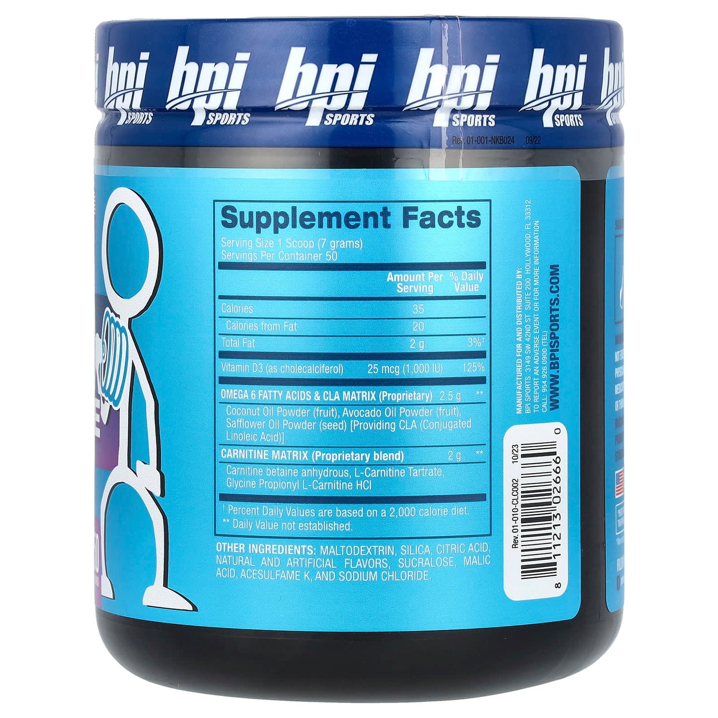 BPI Sports CLA + Carnitine for Lean Muscle & Fat Loss | 350g - Image 2