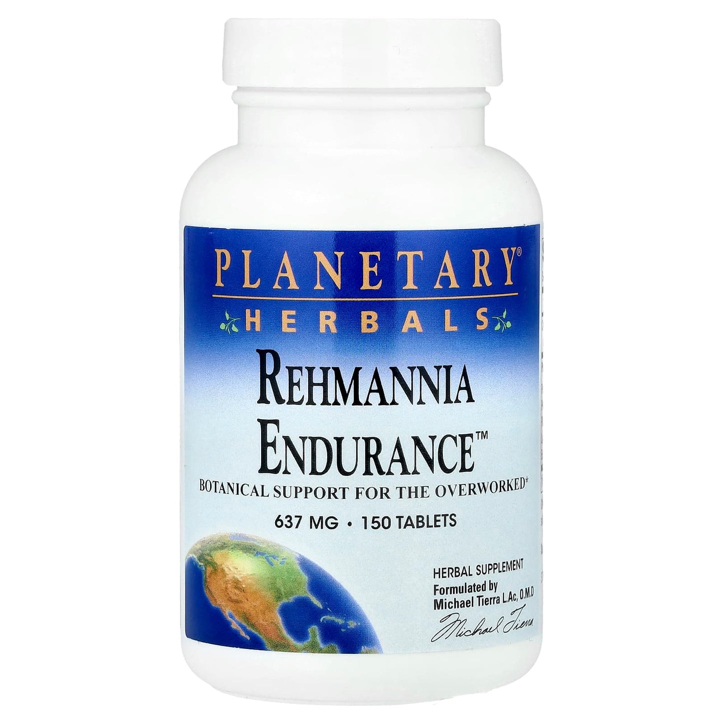 Planetary Herbals, Rehmannia Endurance™, 150 Tablets - Image 1