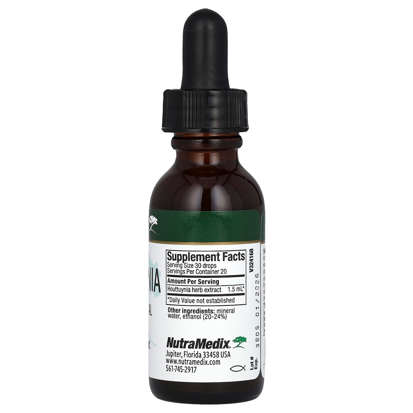 NutraMedix, Houttuynia, Immune/Microbial Support, 1 fl oz (30 ml) - Image 2