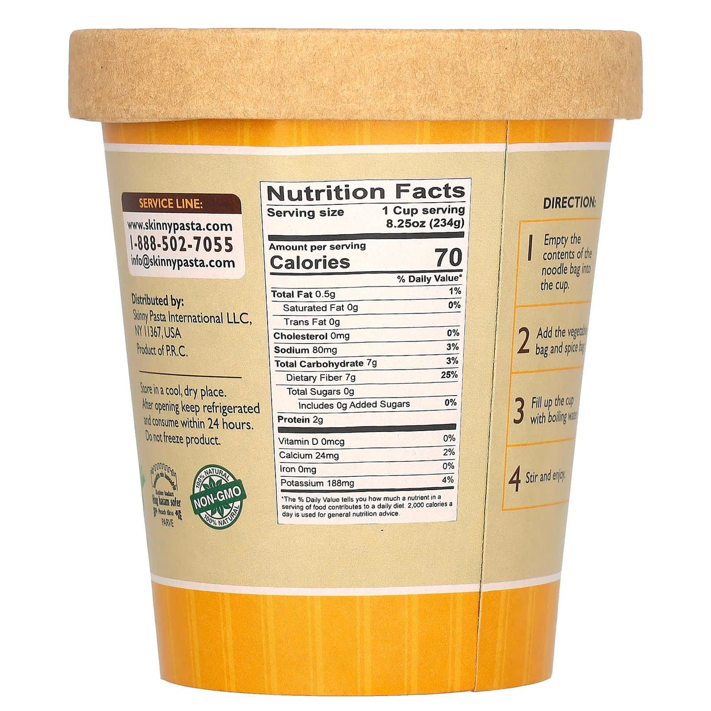 Skinny Pasta, Noodle Soup, Chicken, 8.25 oz (234 g) - Image 2
