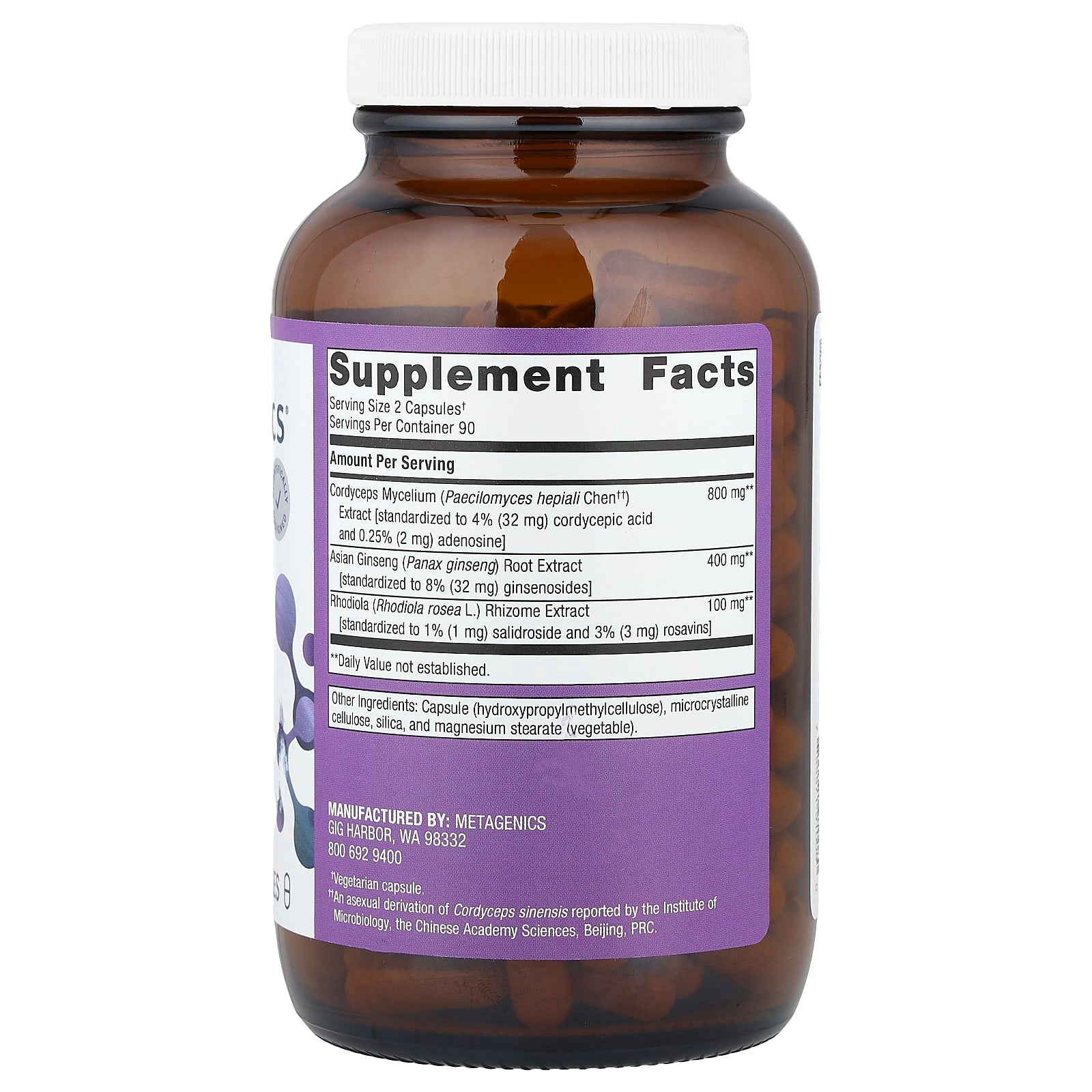Metagenics, Adreset®, 180 Capsules - Image 2