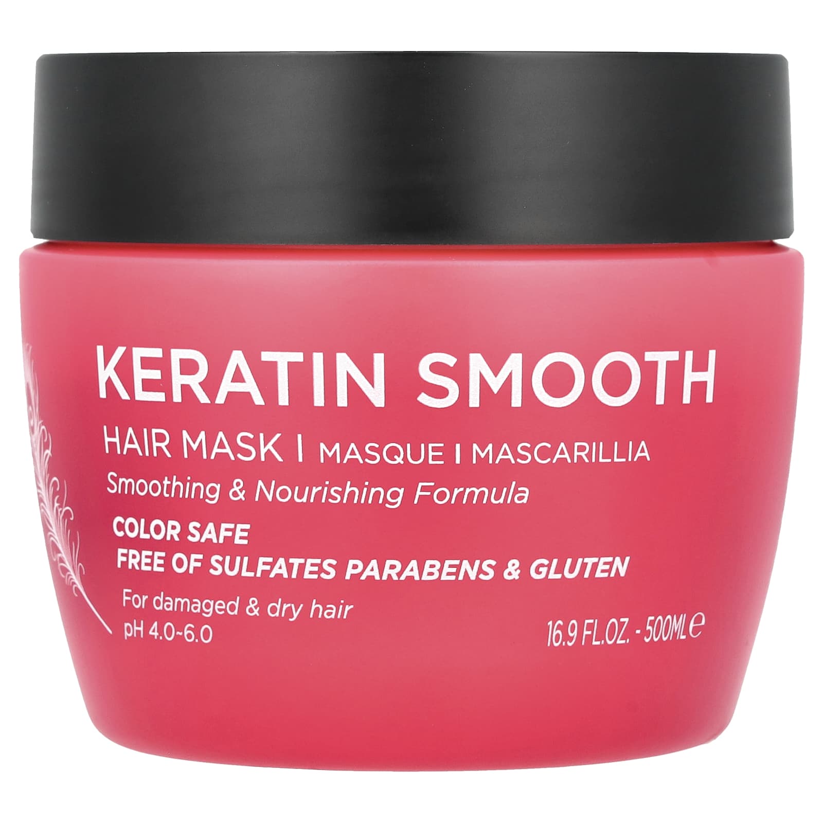 Luseta Beauty, Keratin Smooth, Hair Mask, 16.9 fl oz (500 ml) - Image 1