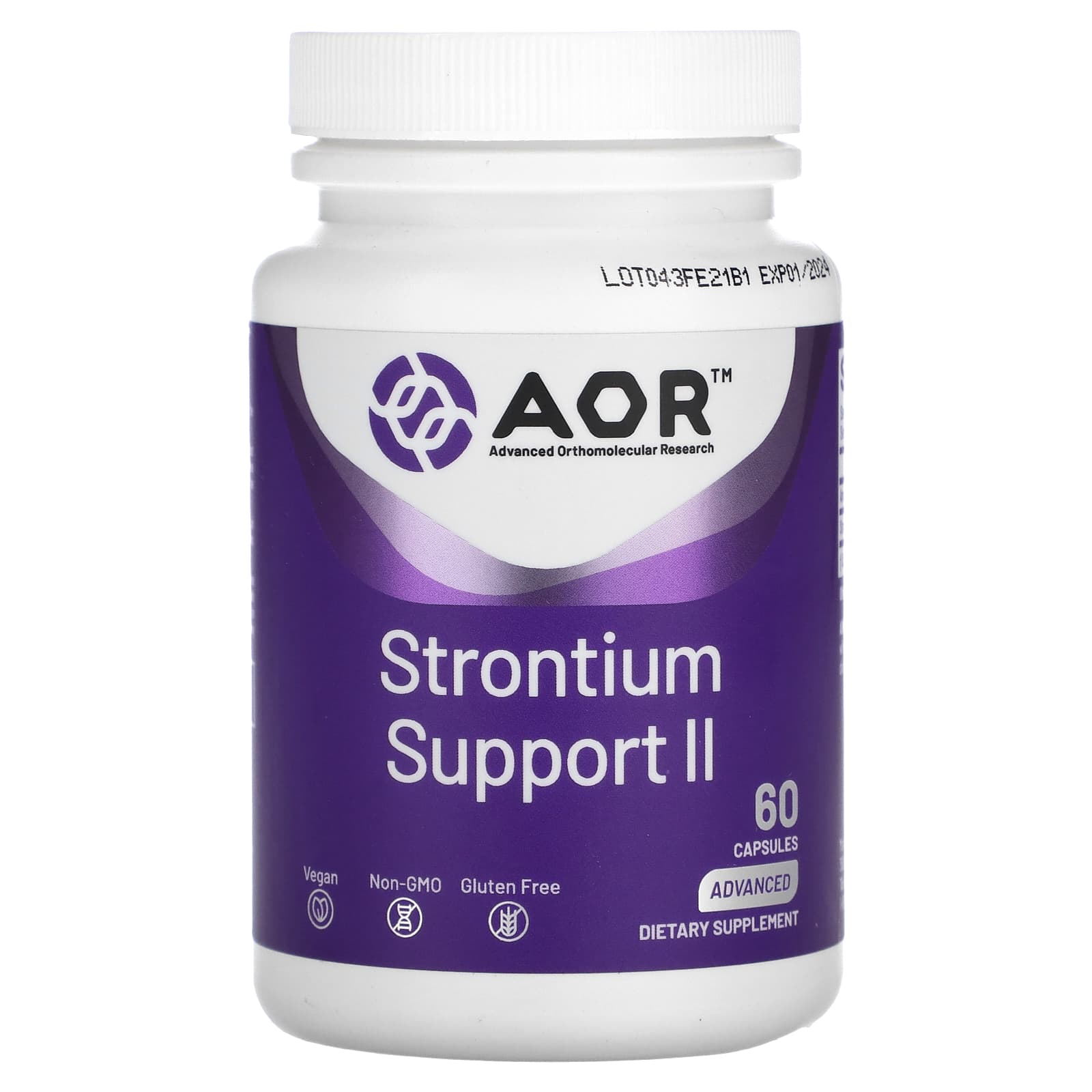 Strontium Support II by AOR - Healthy Bones Supplement - Image 1