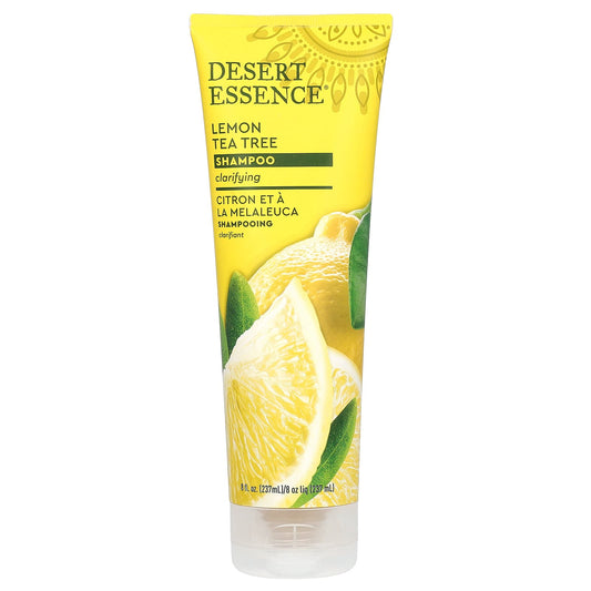 Desert Essence Lemon Tea Tree Shampoo, Gluten Free, 8 fl oz - Image 1