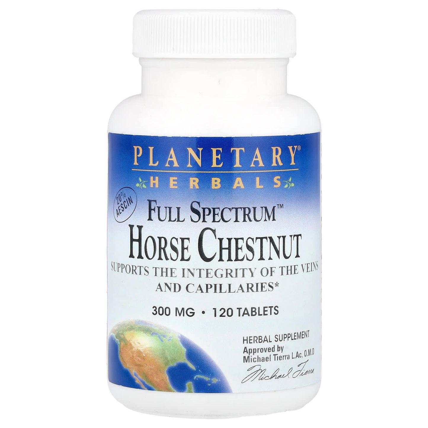 Planetary Herbals, Full Spectrum™ Horse Chestnut, 120 Tablets - Image 1