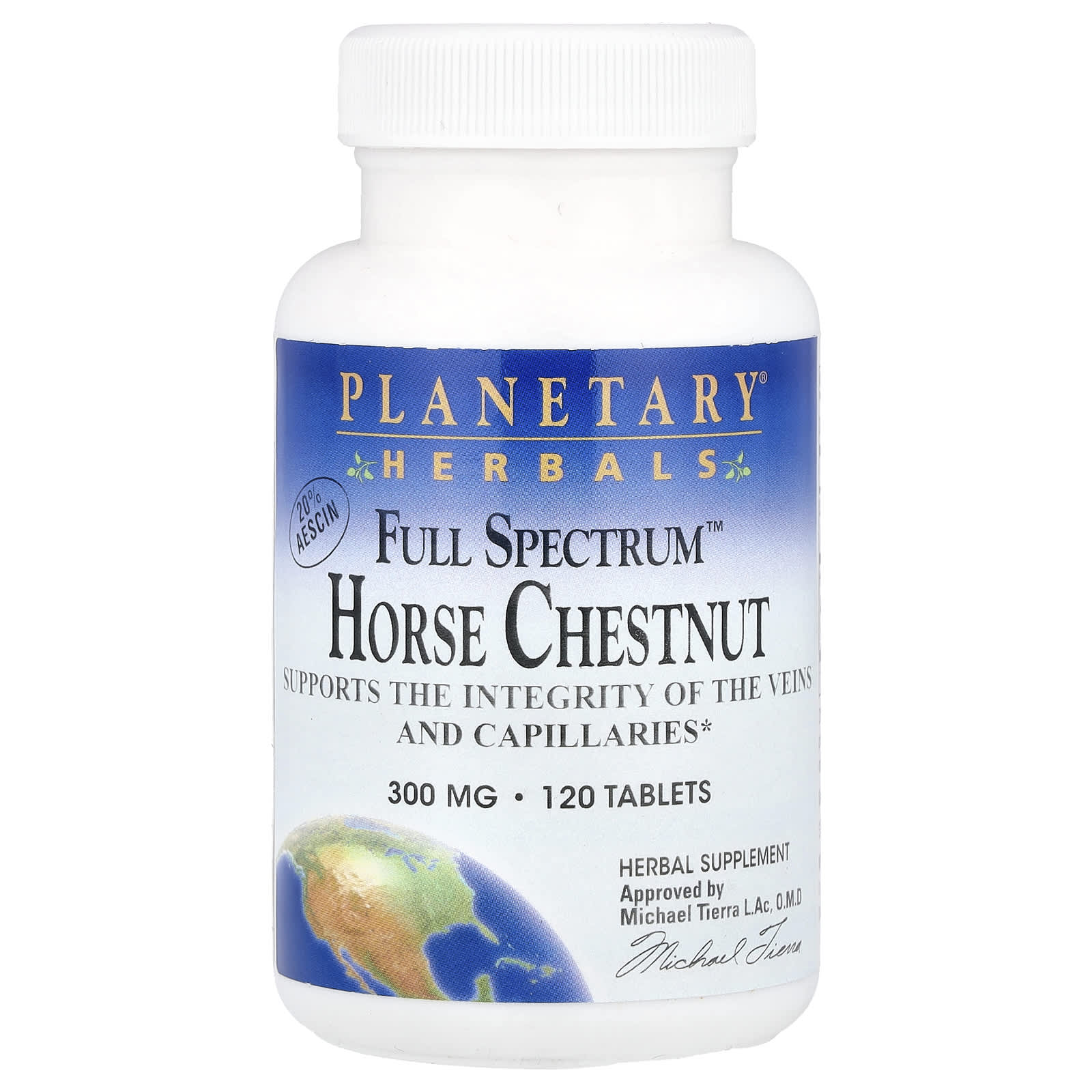 Planetary Herbals, Full Spectrum™ Horse Chestnut, 120 Tablets - Image 1