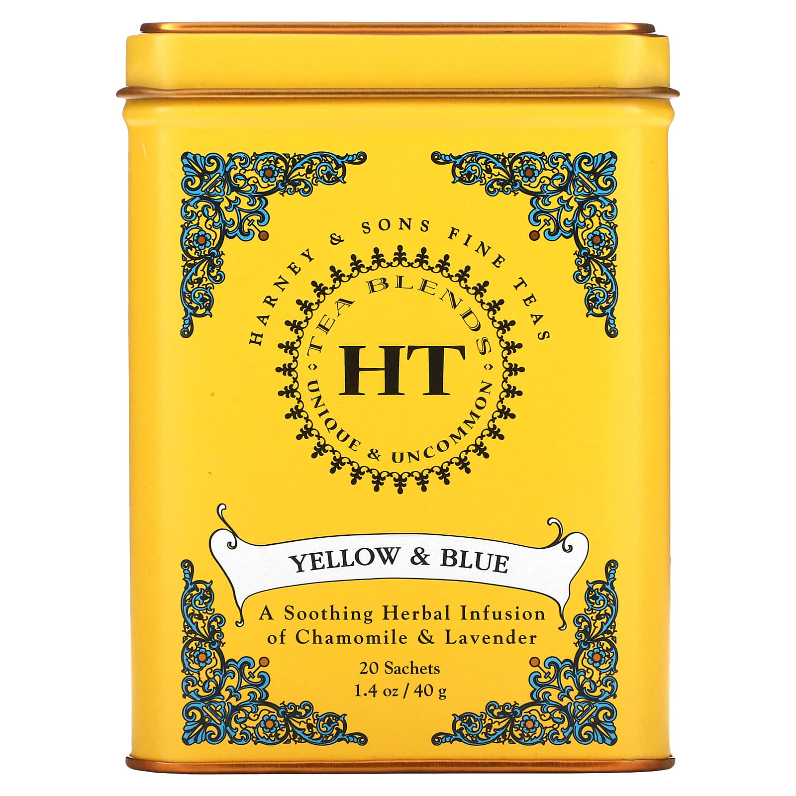 Harney & Sons Chamomile & Lavender Herbal Tea, Caffeine Free, 20 Sachets - Image 1