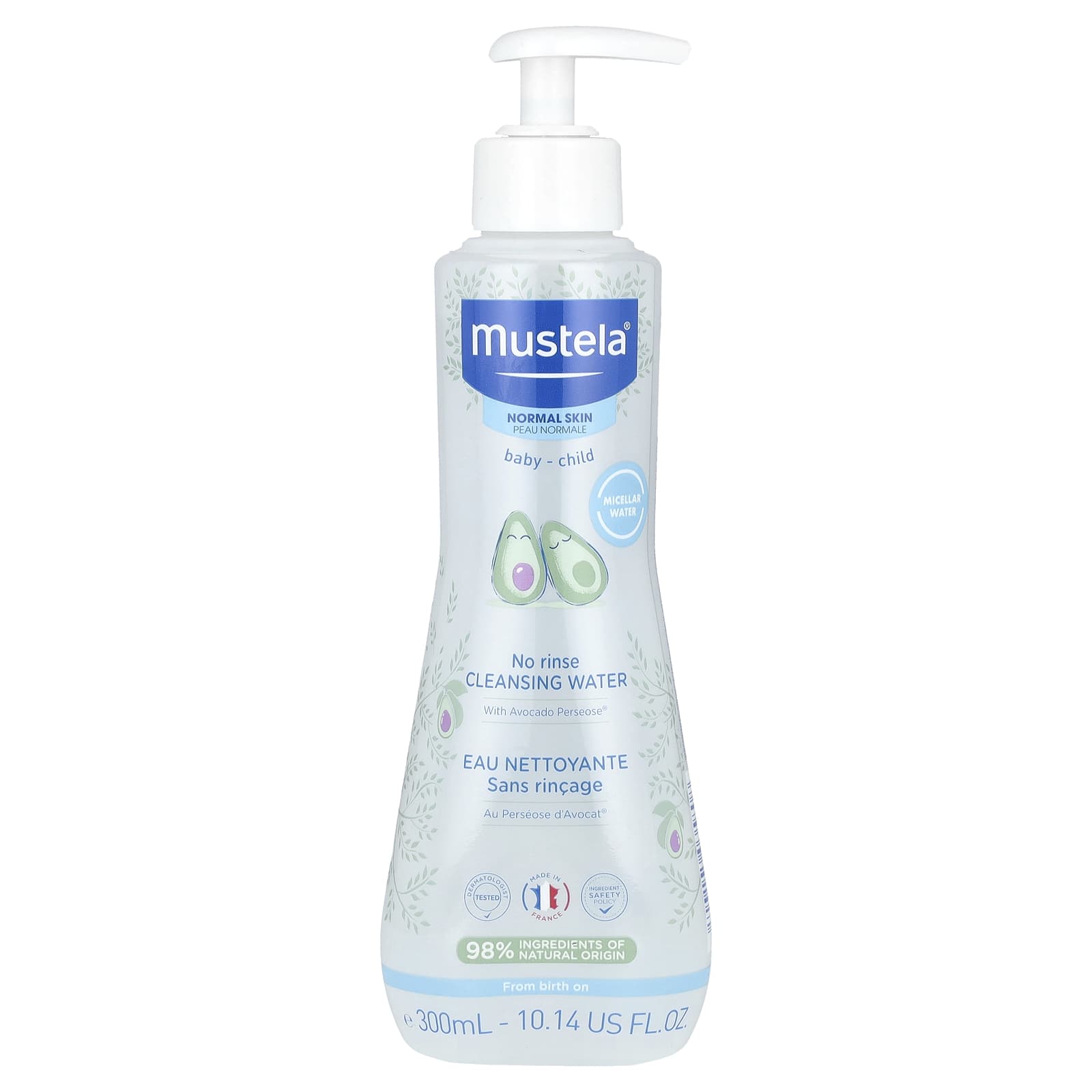 Mustela, Baby-Child, No Rinse Cleansing Water, 10.14 fl oz (300 ml) - Image 1