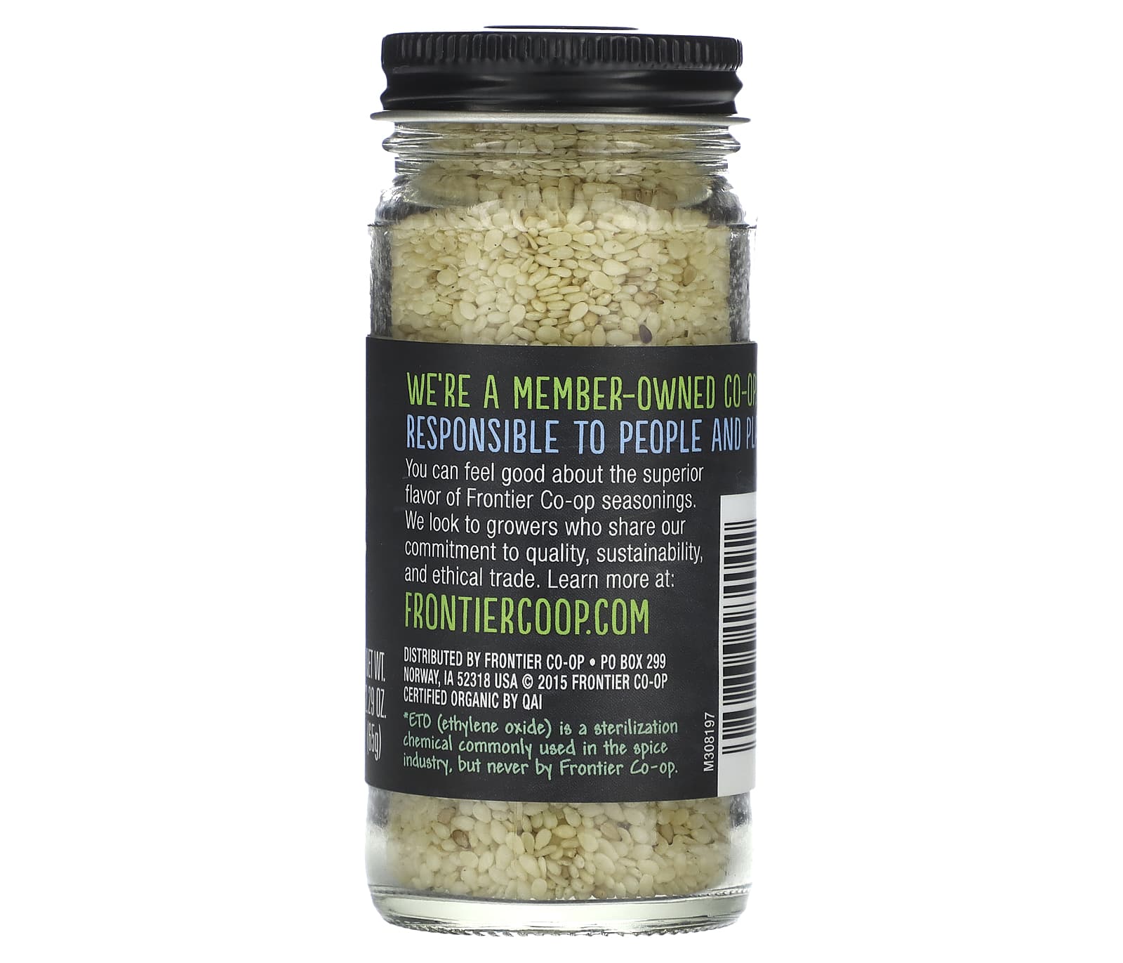 Organic Sesame Seeds by Frontier Co-op - 2.29 oz (65g) - Image 2