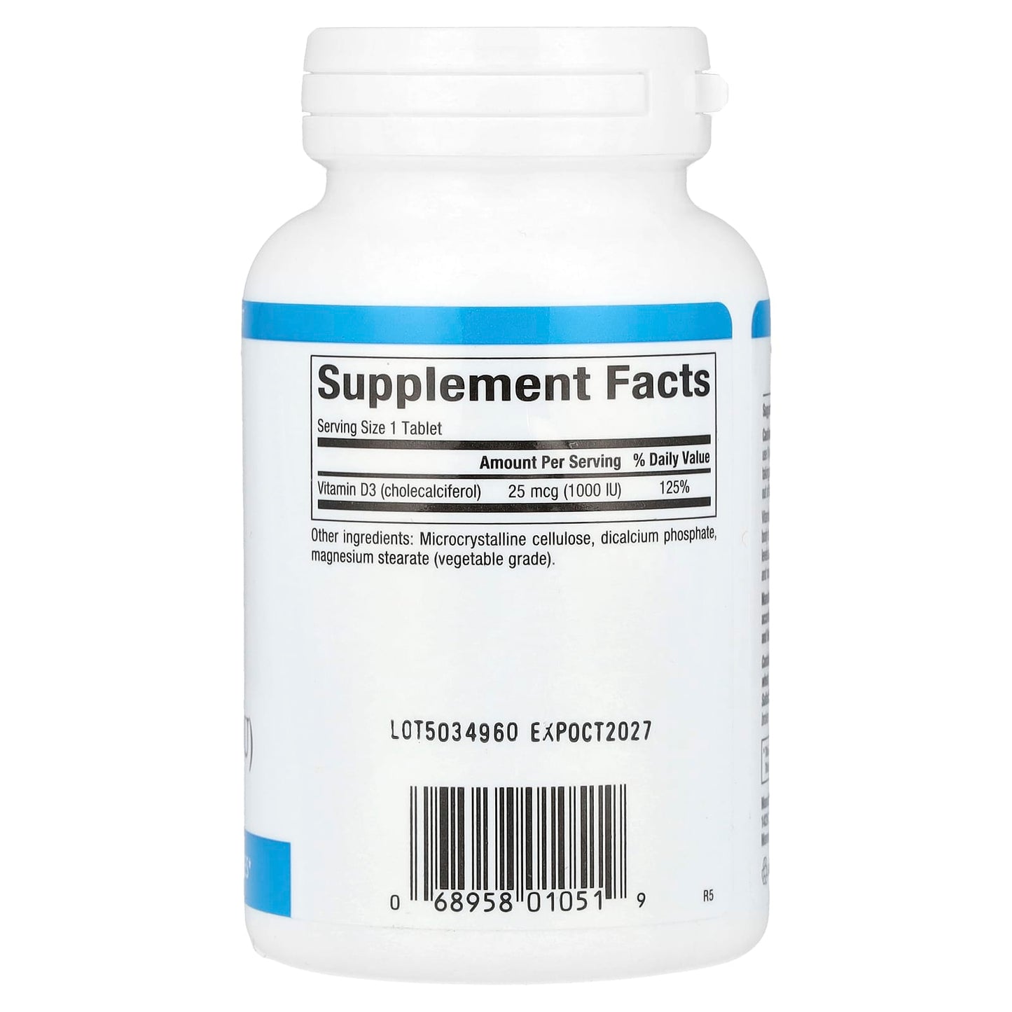Natural Factors, Vitamin D3, 25 mcg (1,000 IU), 180 Tablets - Image 2