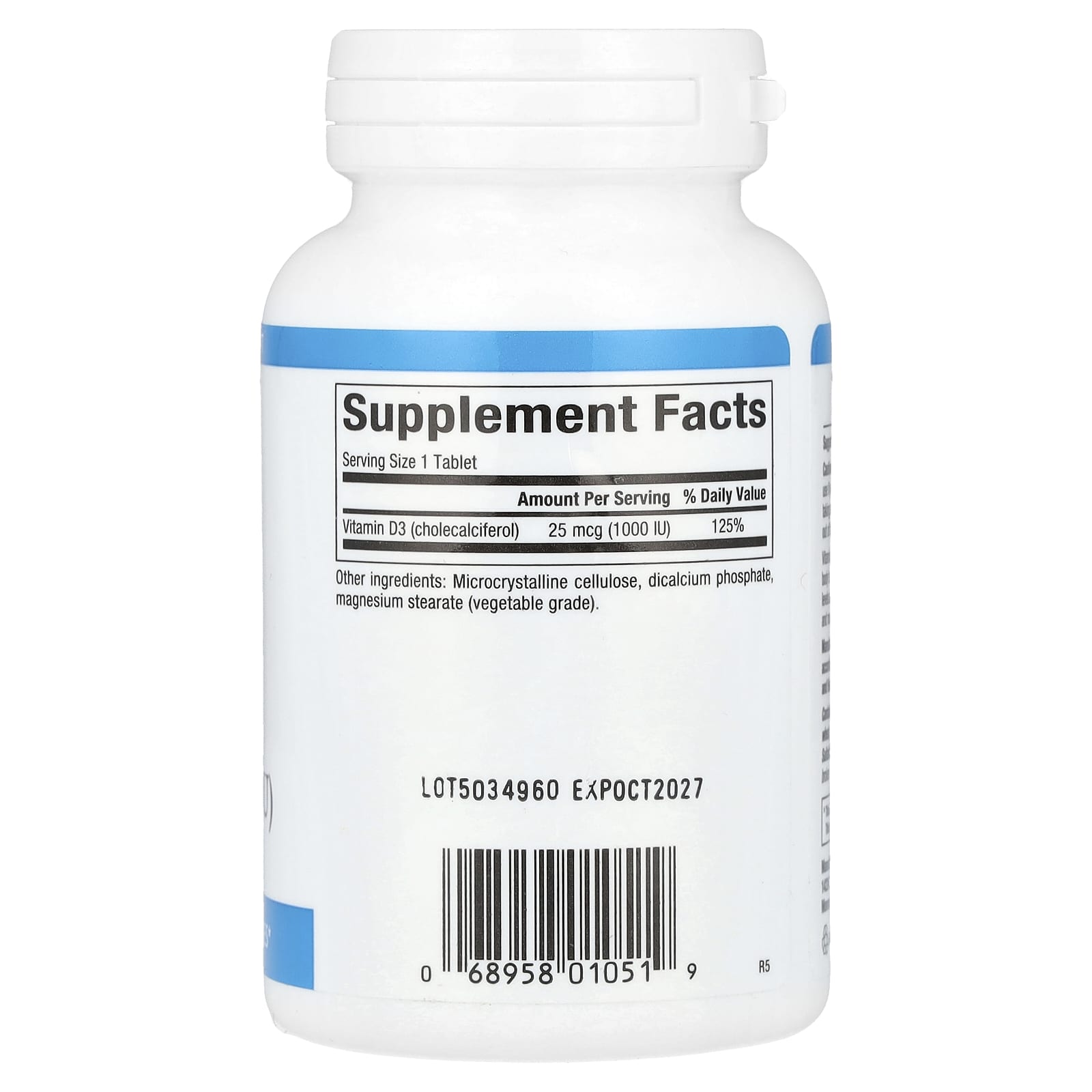 Natural Factors, Vitamin D3, 25 mcg (1,000 IU), 180 Tablets - Image 2