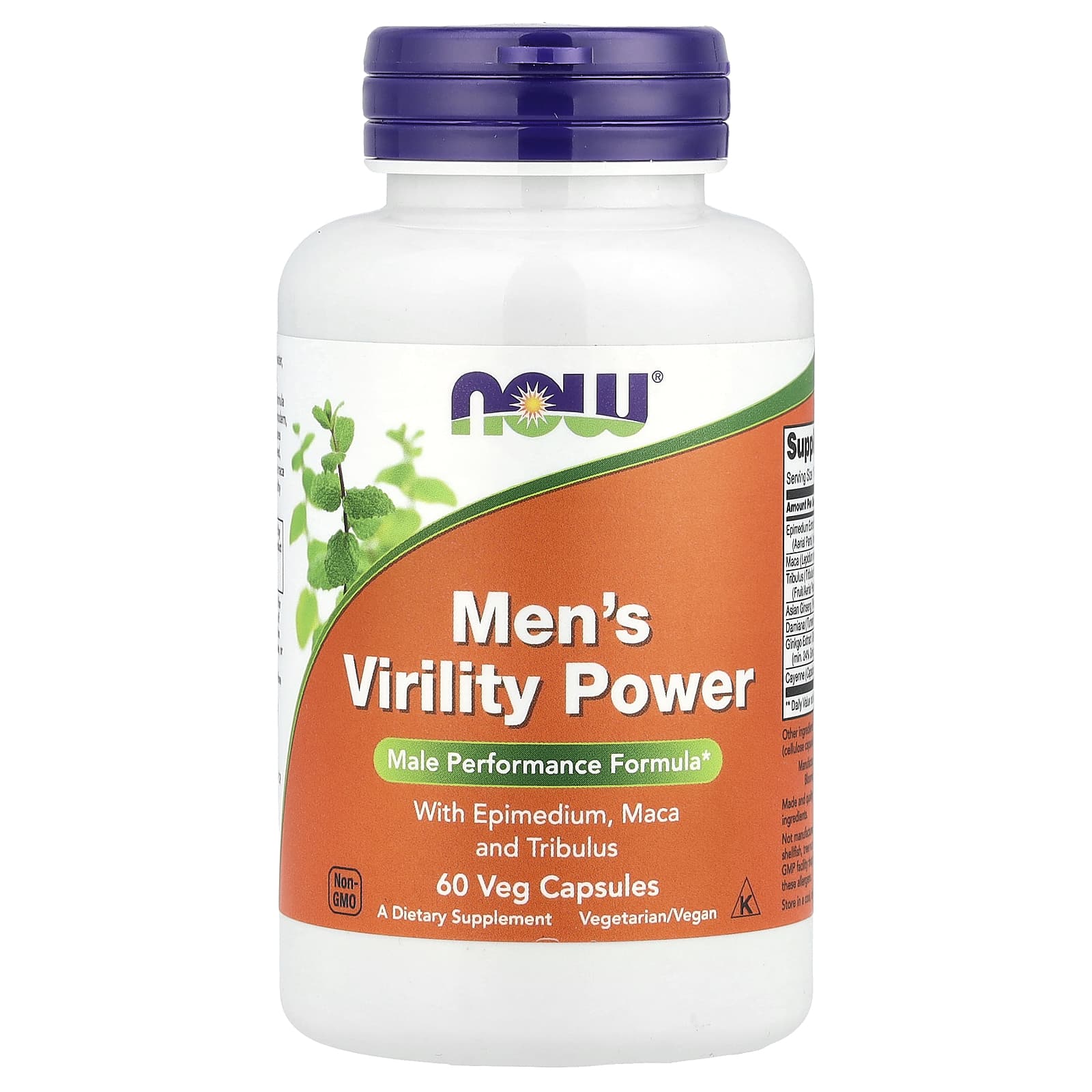 NOW Foods, Men's Virility Power , 60 Veg Capsules - Image 1