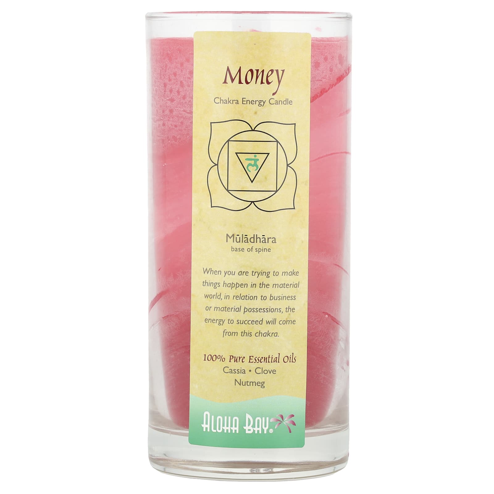 Aloha Bay Chakra Energy Candle for Wealth and Prosperity, 11 oz - Image 1