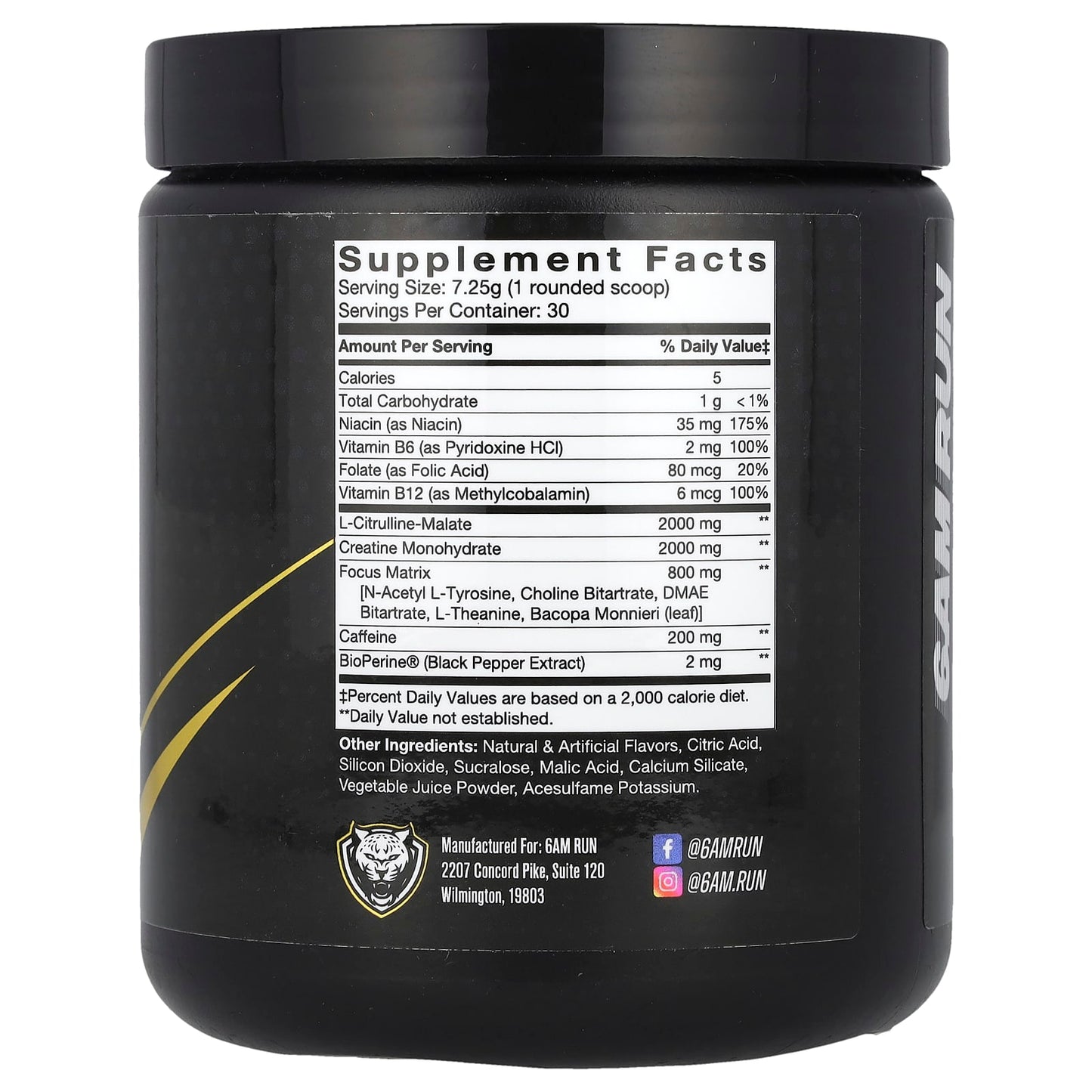 6AM Run Pre-Workout Energy Boost for Cardio Workouts - Image 2