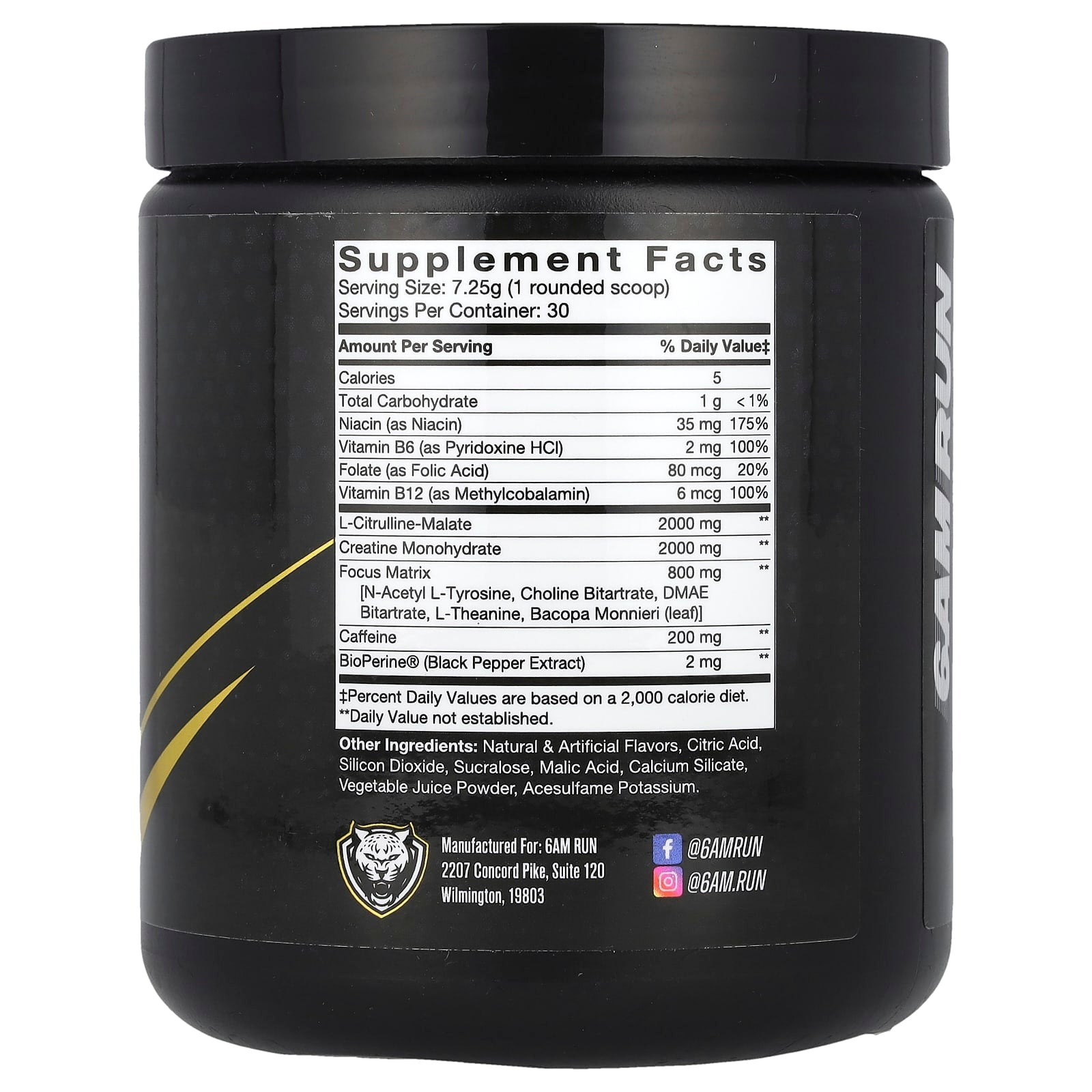 6AM Run Pre-Workout Energy Boost for Cardio Workouts - Image 2