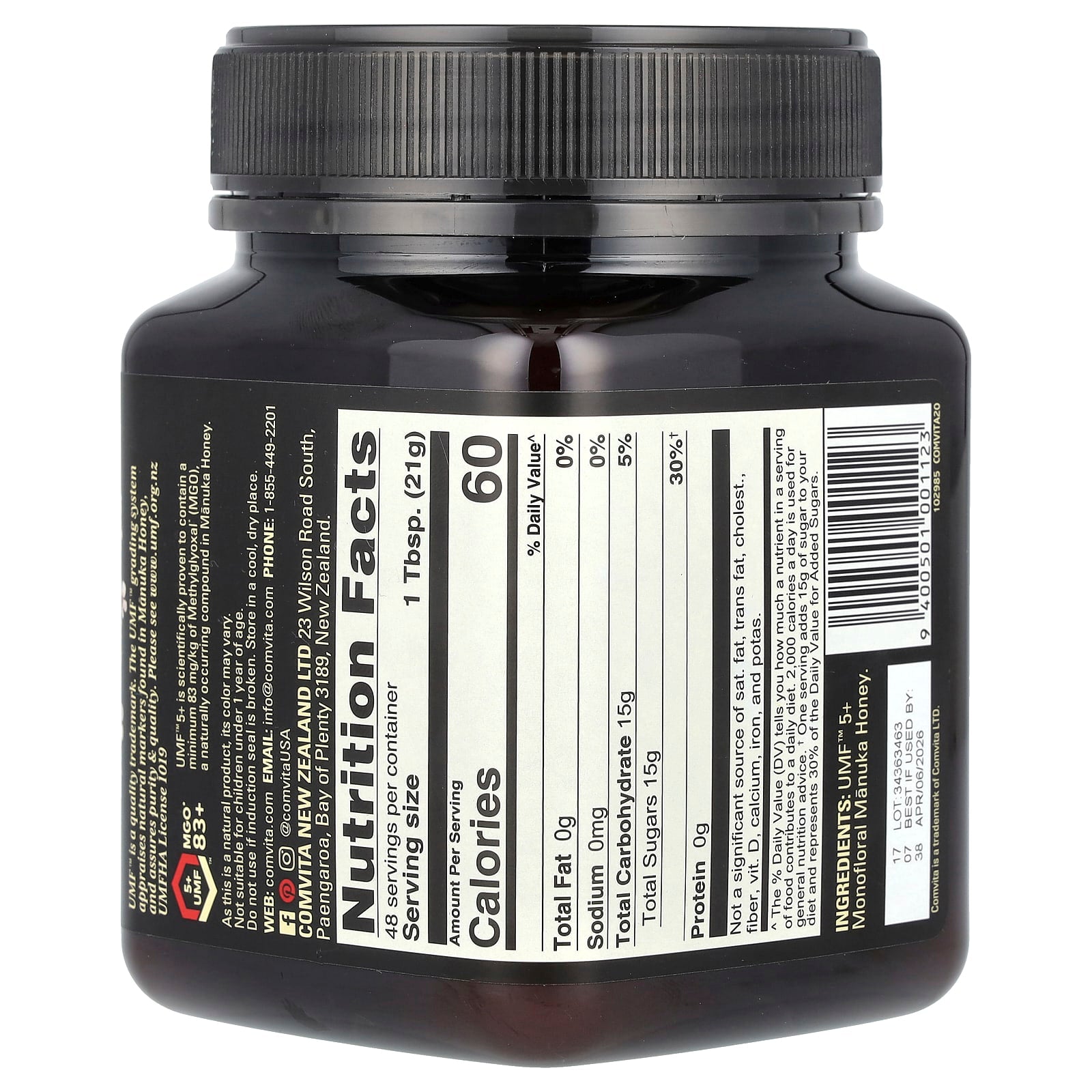 Comvita UMF 5+ Manuka Honey, 35.2 oz (1 kg), Natural Healing Benefits - Image 2
