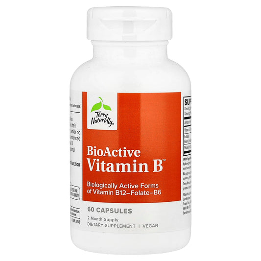 Terry Naturally, BioActive Vitamin B™, 60 Capsules - Image 1