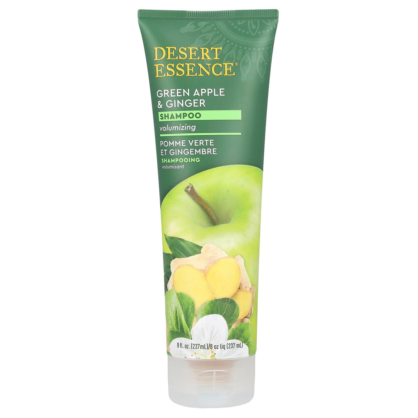 Desert Essence Volumizing Shampoo with Green Apple & Ginger, 8 fl oz - Image 1
