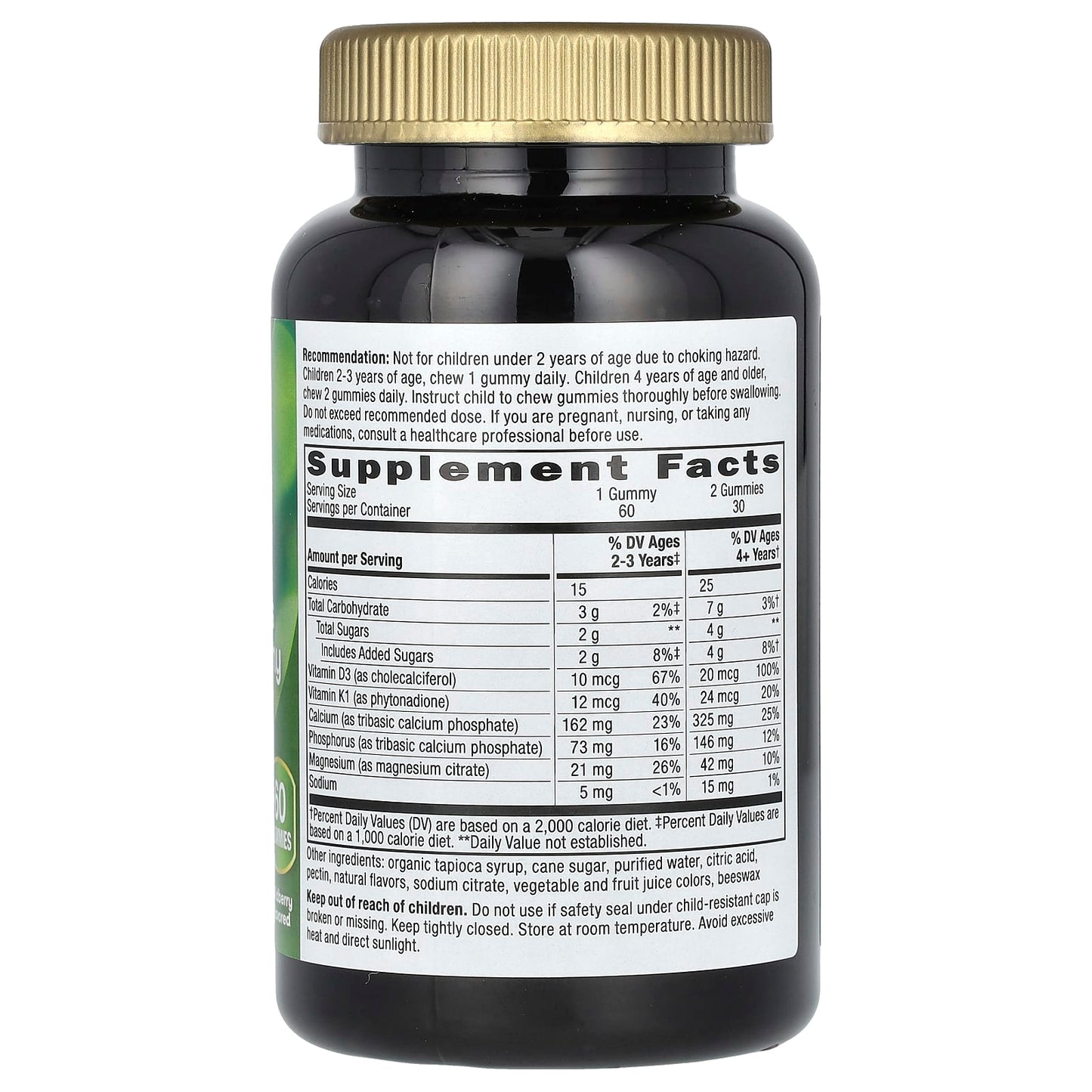 Nature's Way, Kids, Growing Bones & Muscles Gummy, Ages 2 +, Wildberry, 60 Gummies - Image 2