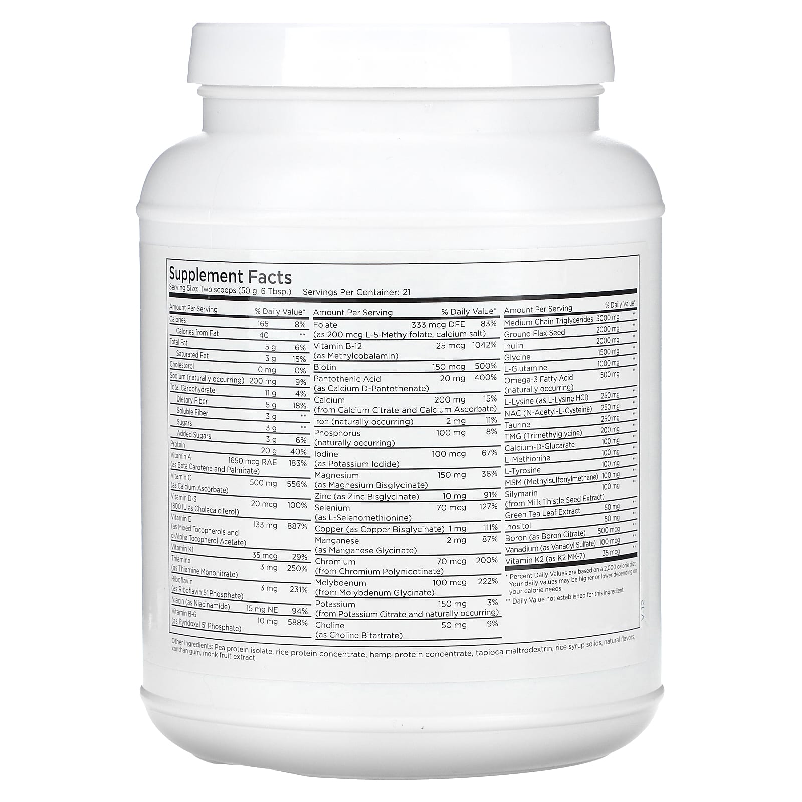 Metabolic Maintenance, Metabolic Detox Complete, Natural Vanilla, 2.3 lb (1.05 kg) - Image 2