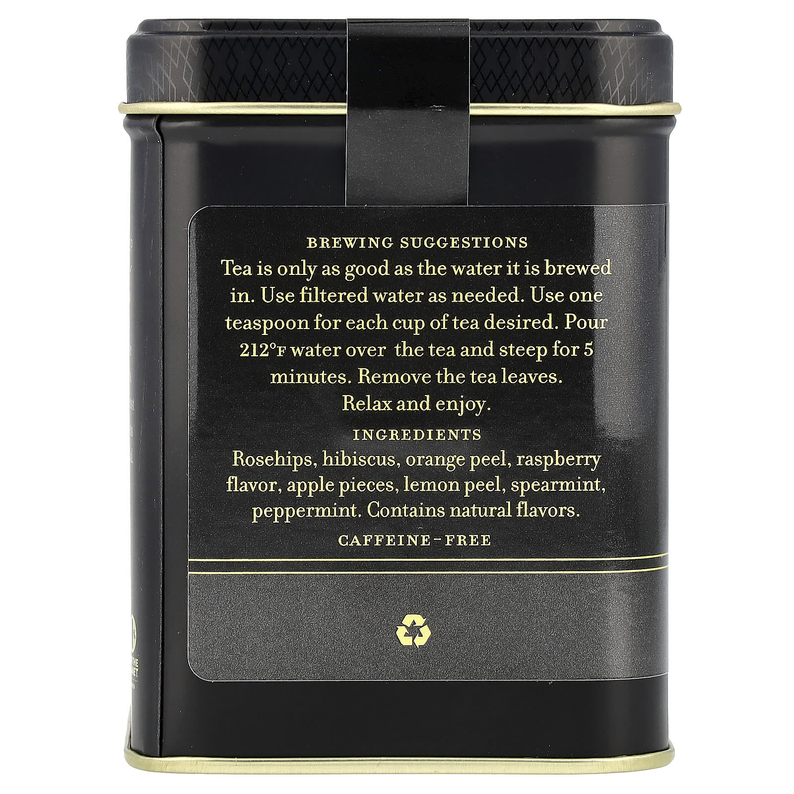 Harney & Sons Raspberry Tea, Caffeine Free, 4 oz (112g) - Image 2