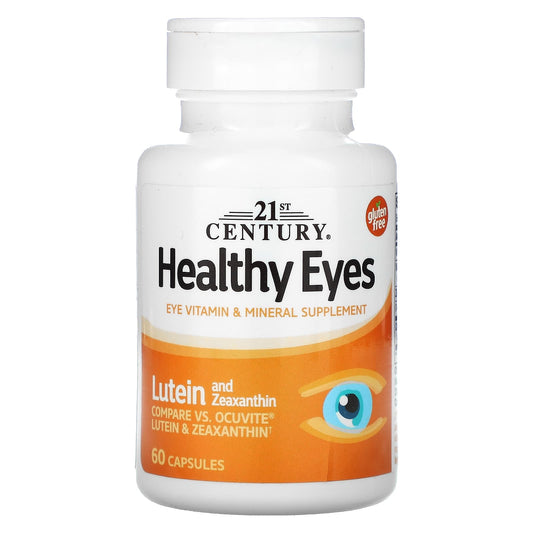 Lutein & Zeaxanthin Eye Vitamin Supplement, 60 Capsules - 21st Century - Image 1