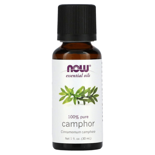 NOW Foods, Essential Oils, Camphor, 1 fl oz (30 ml) - Image 1