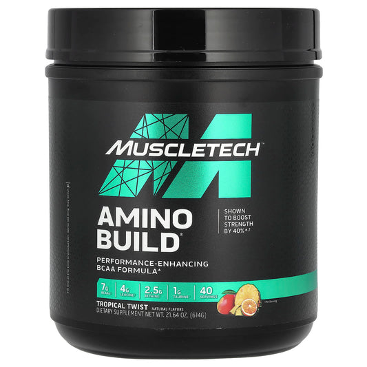 MuscleTech, Amino Build, Tropical Twist, 21.64 oz (614 g) - Image 1