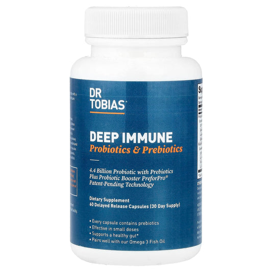 Deep Immune Probiotics & Prebiotics by Dr. Tobias - 60 Capsules - Image 1