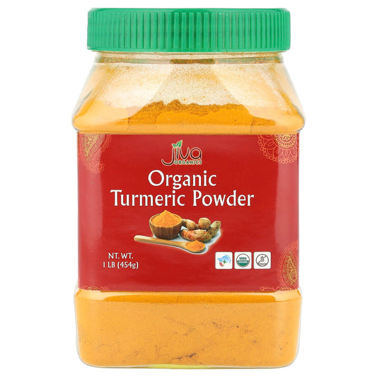 USDA Organic Turmeric Powder 1 lb by Jiva Organics - Image 1