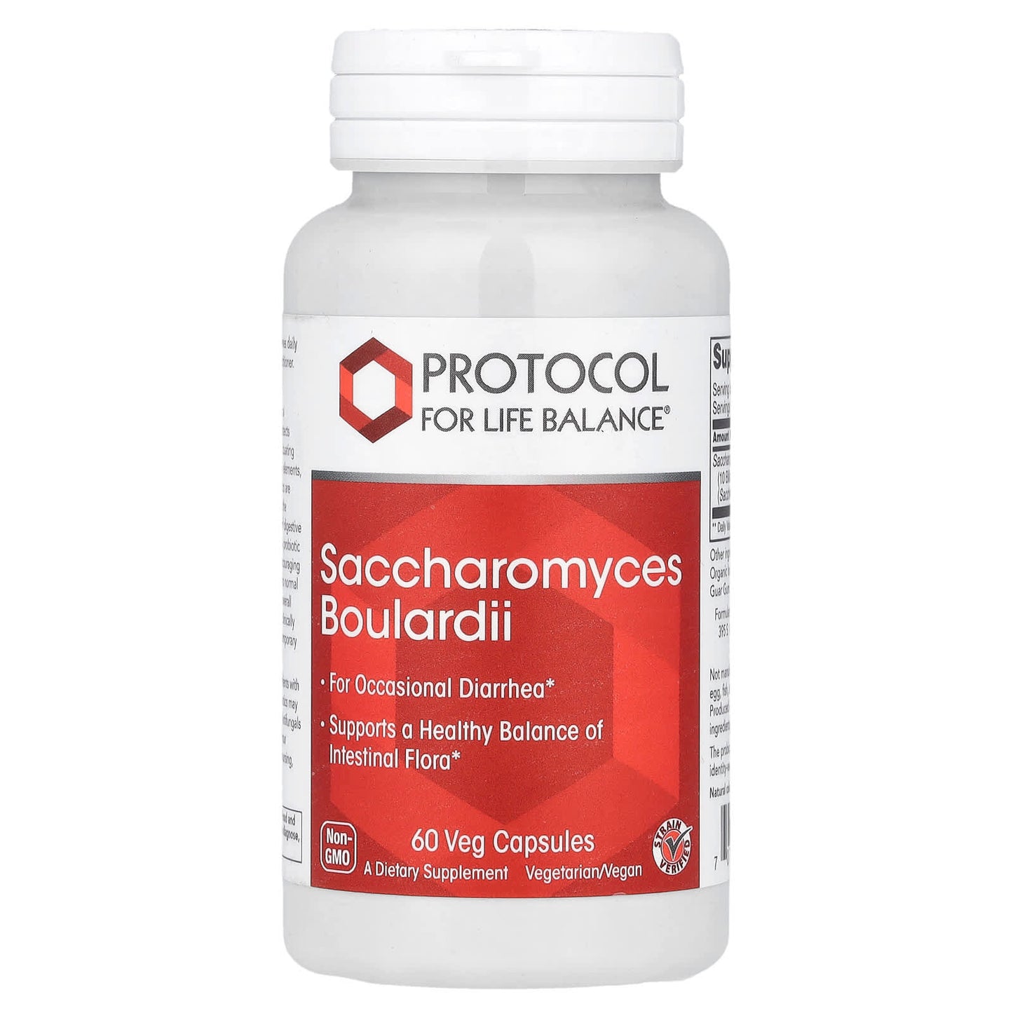 Protocol for Life Balance, Saccharomyces Boulardii, 60 Veg Capsules (500 mg per Capsule) - Image 1