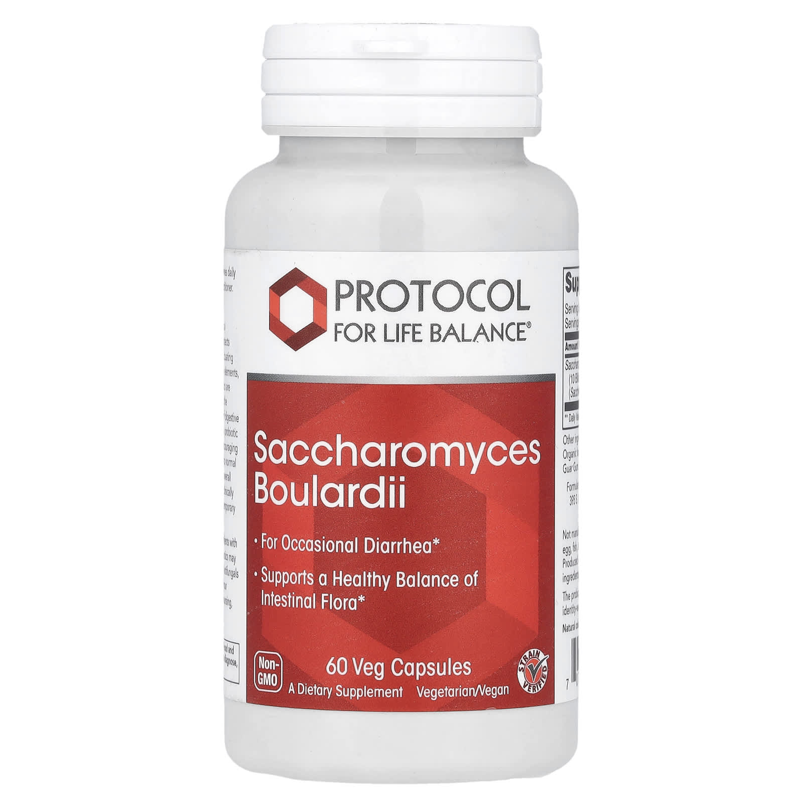 Protocol for Life Balance, Saccharomyces Boulardii, 60 Veg Capsules (500 mg per Capsule) - Image 1