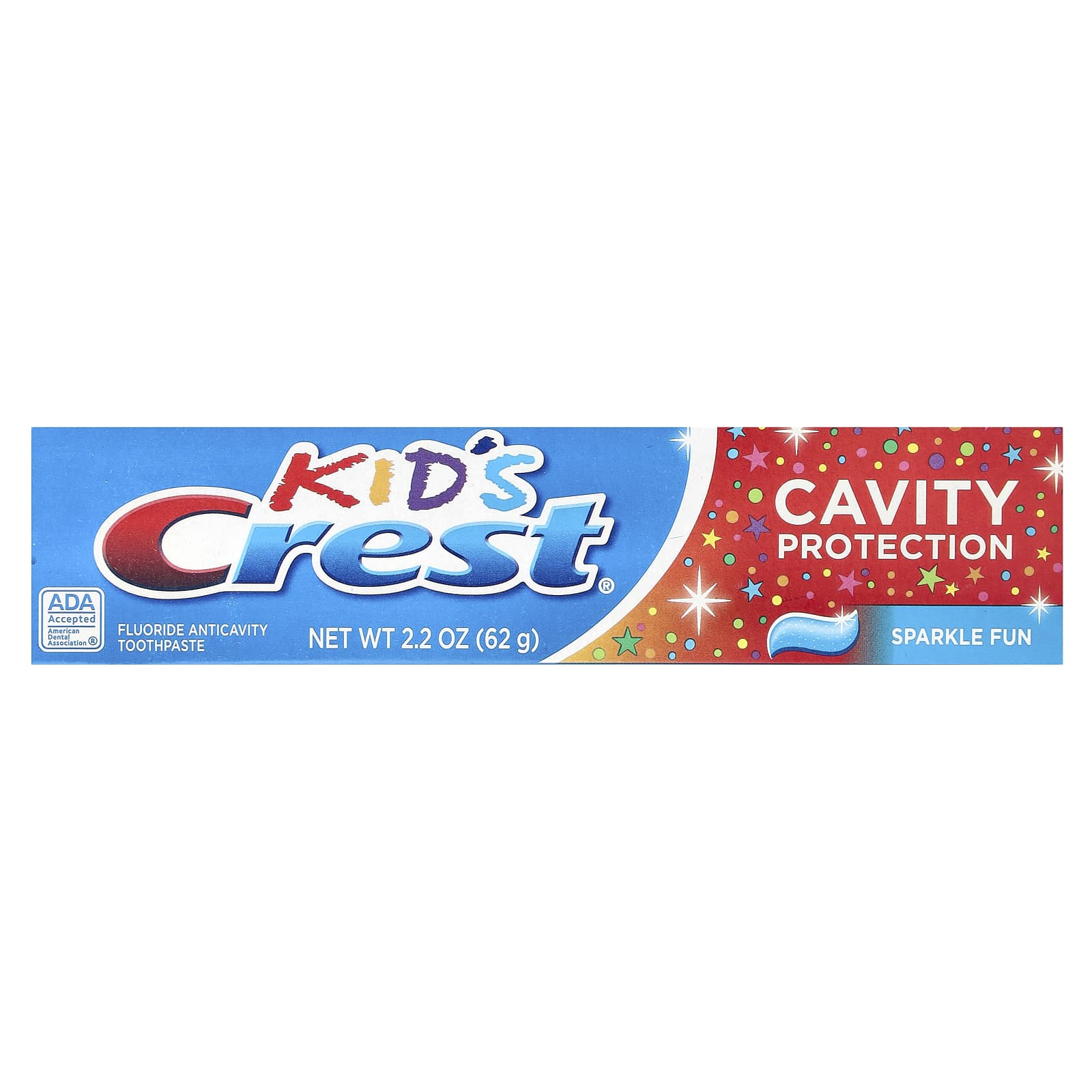 Crest Cavity Protection Toothpaste for Kids, 2.2 oz - Sparkle Fun Flavor - Image 2