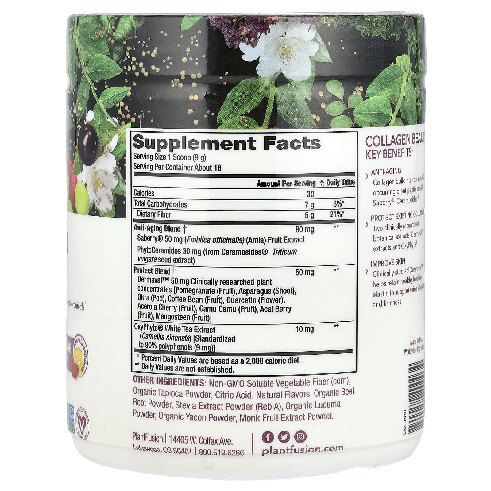 PlantFusion, Complete Plant Based Collagen Beauty, Strawberry Lemonade, 5.7 oz (162 g) - Image 2
