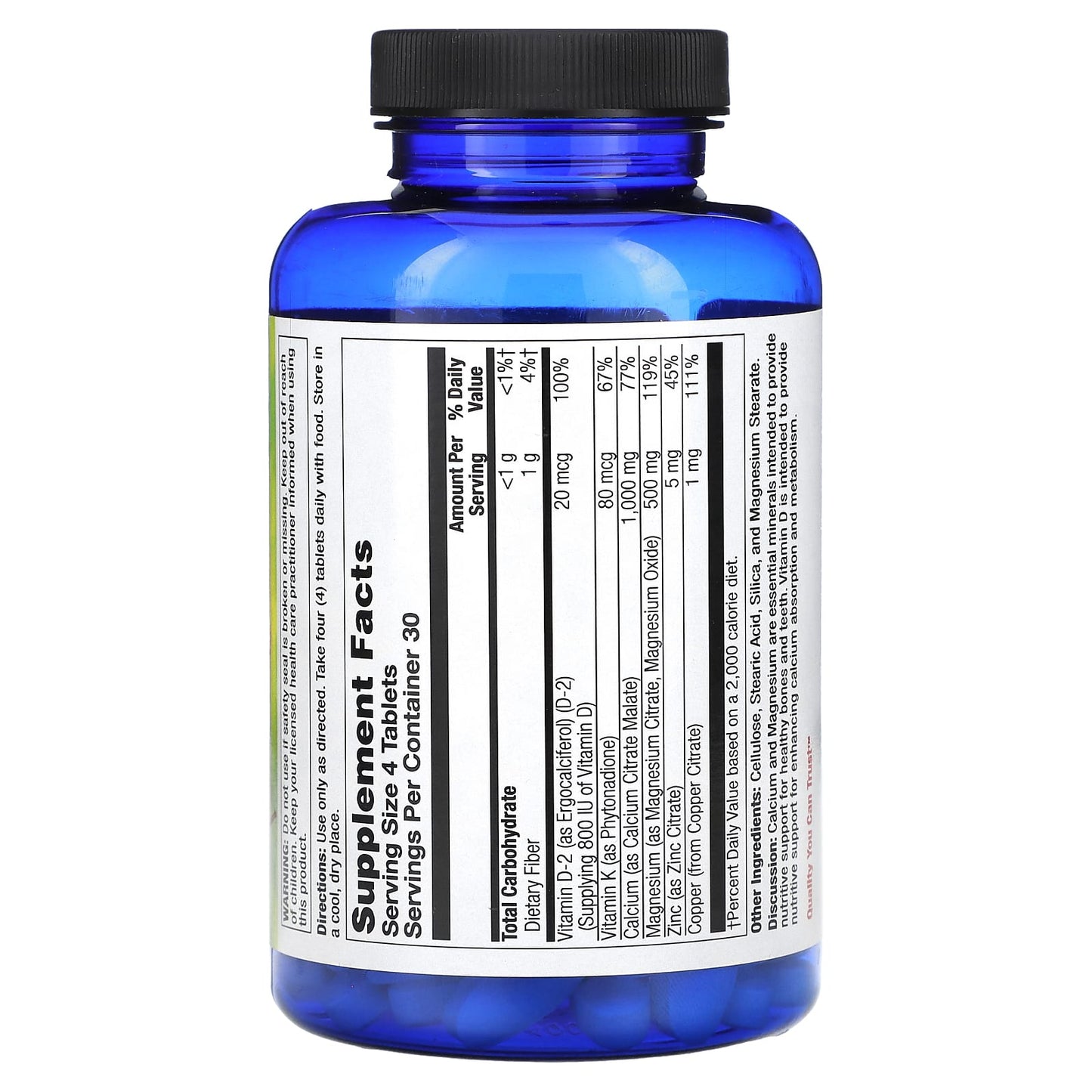 Nature's Life, Calcium Citrate Malate, 120 Tablets - Image 2