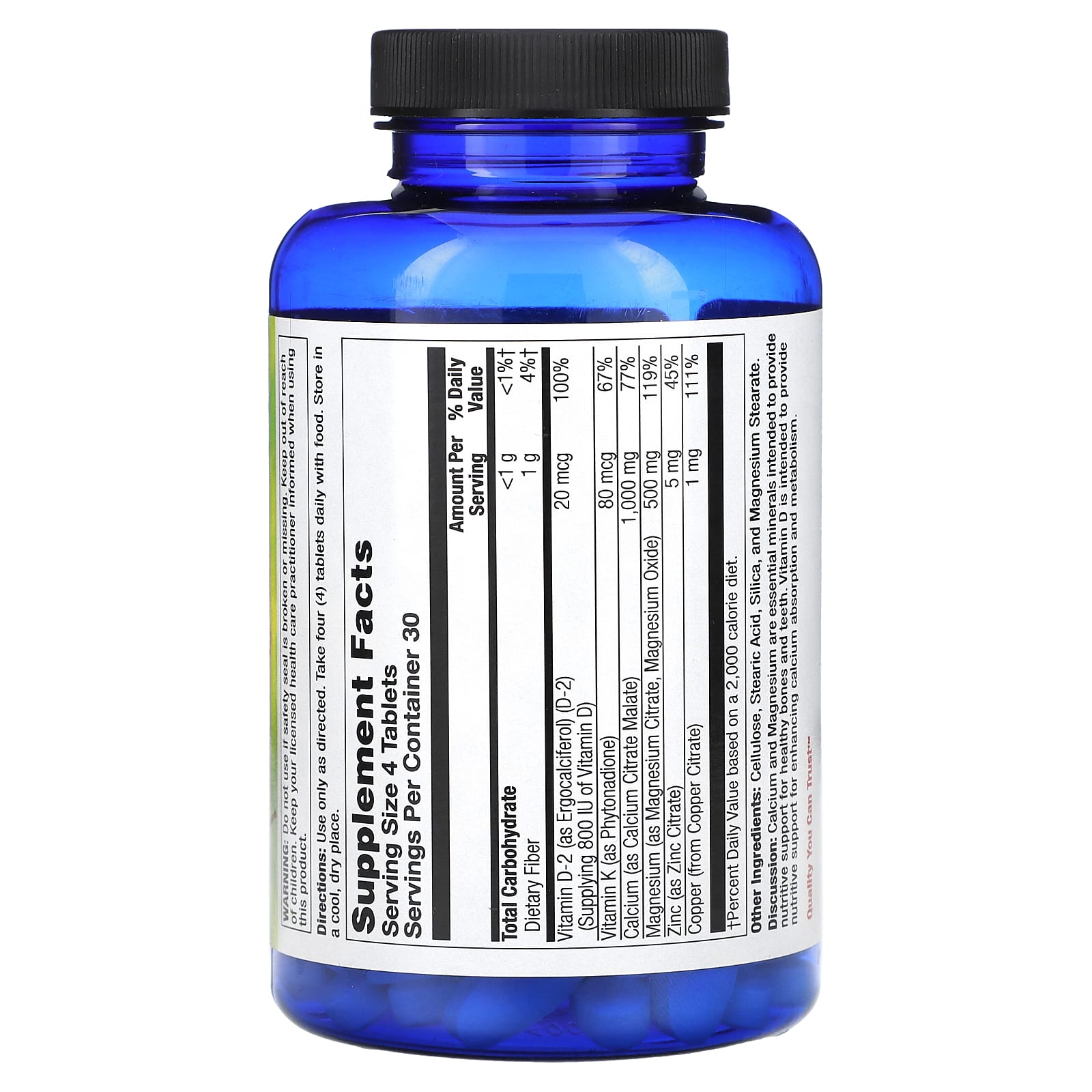 Nature's Life, Calcium Citrate Malate, 120 Tablets - Image 2