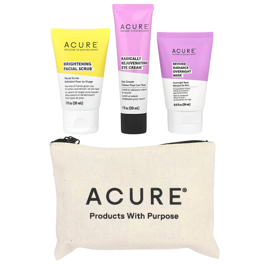 Acure Skincare Beauty Bag with 4 Best-Selling Products - Cruelty-Free & Vegan - Image 1
