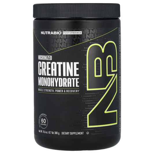NutraBio, Micronized Creatine Monohydrate, 10.6 oz (300 g) - Image 1