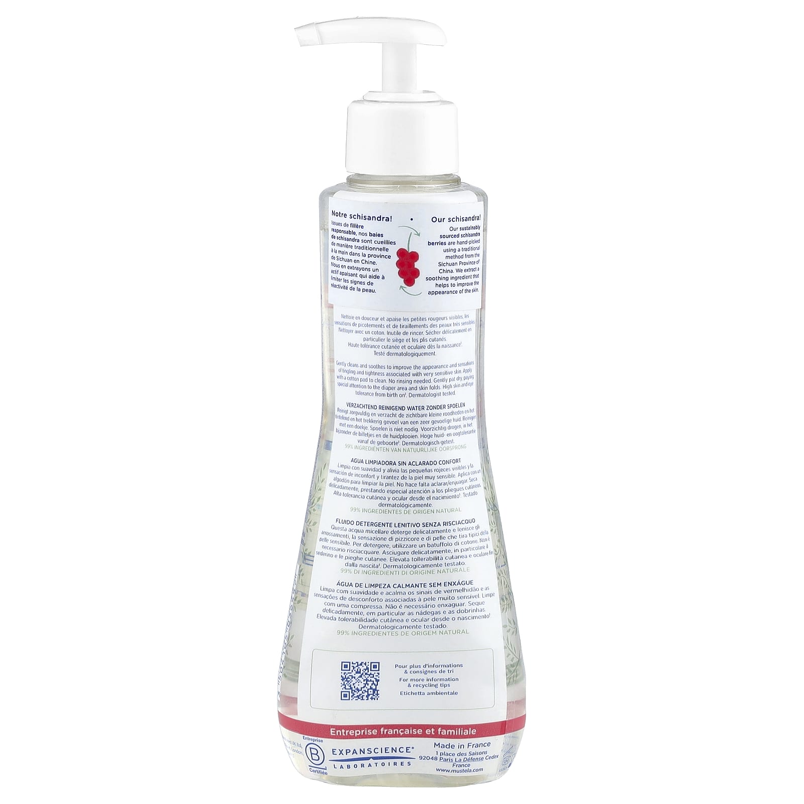 Mustela, No Rinse Soothing Cleansing Water with Schisandra, Very Sensitive Skin, Fragrance Free, 10.14 fl oz (300 ml) - Image 2