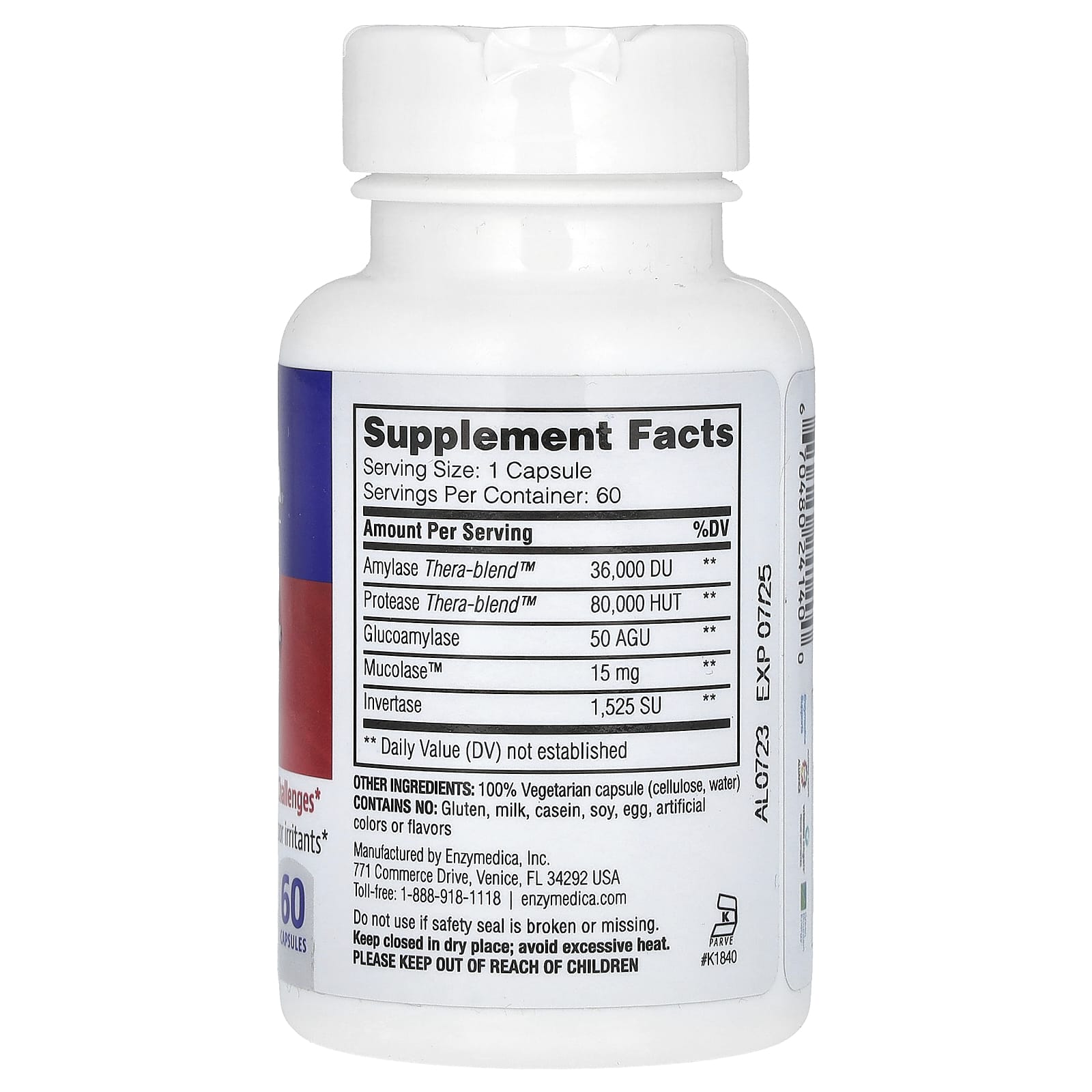 Enzymedica Allerase, 60 Capsules, Non-GMO Enzyme Supplement - Image 2