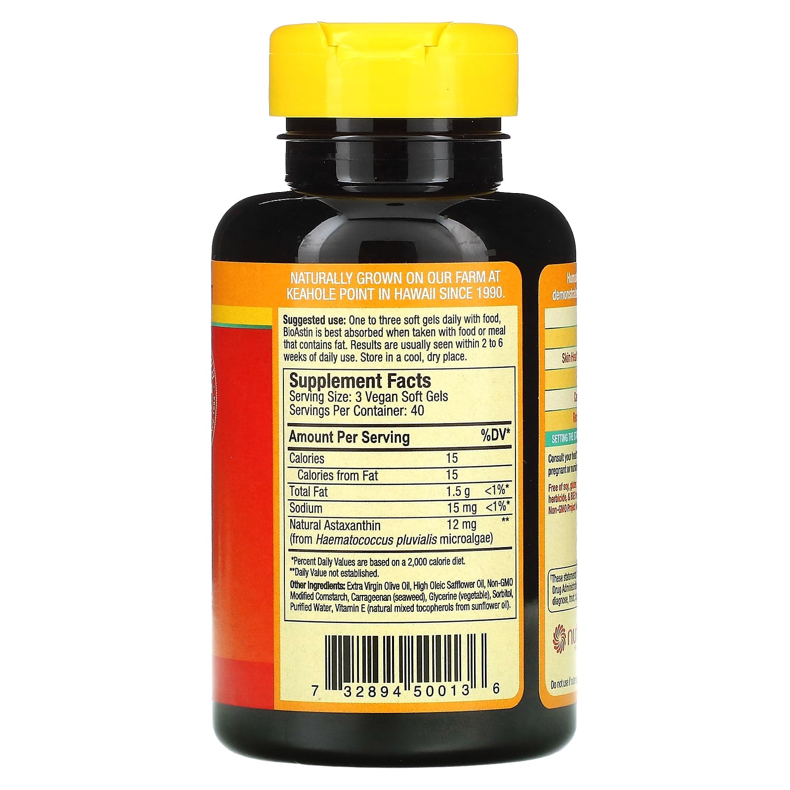 Nutrex Hawaii, BioAstin, 4 mg, 120 Vegan Soft Gels - Image 2