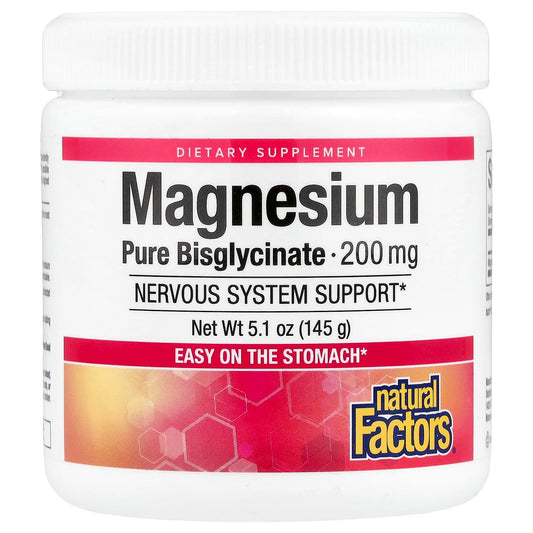 Natural Factors, Magnesium Pure Bisglycinate, 5.1 oz (145 g) - Image 1