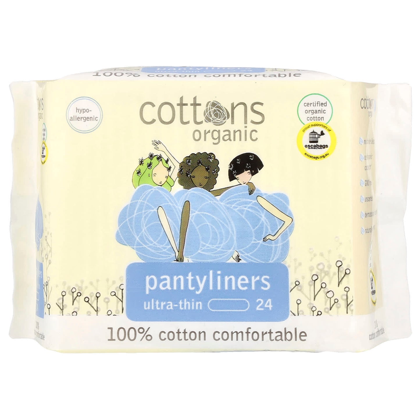 Certified Organic Cotton Pantyliners - Ultra-Thin & Hypo-Allergenic - Image 1