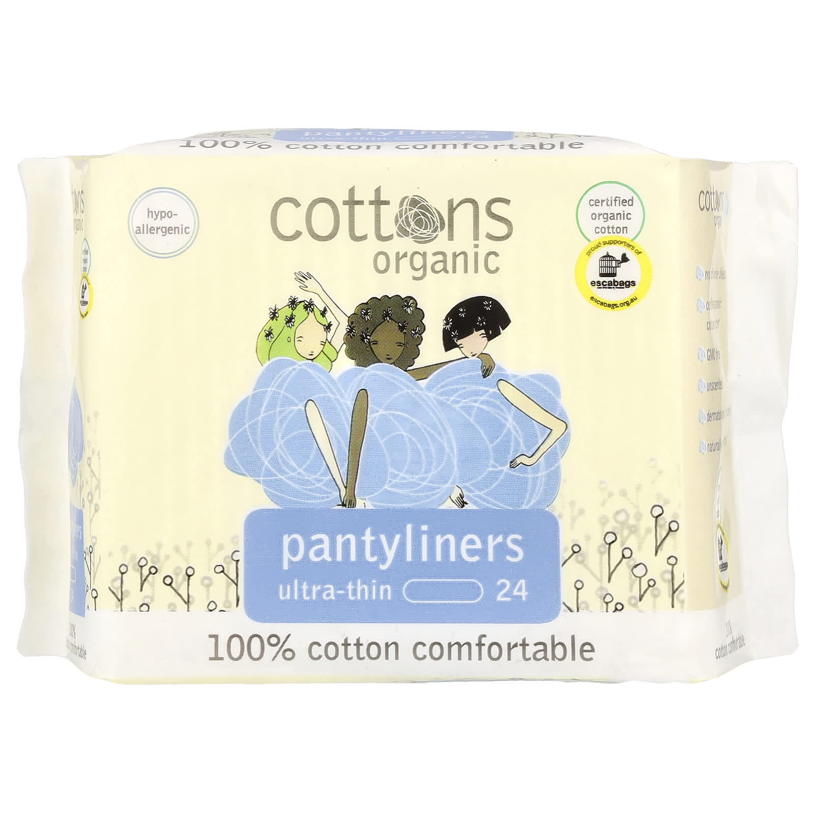 Certified Organic Cotton Pantyliners - Ultra-Thin & Hypo-Allergenic - Image 1