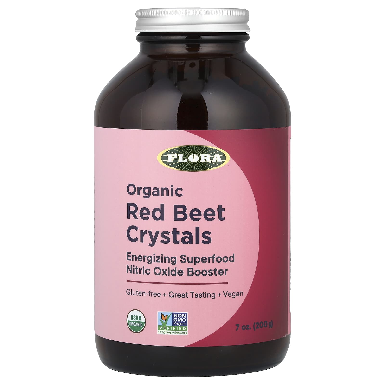 Organic Red Beet Crystals by Flora - Nitric Oxide Booster & Superfood - Image 1