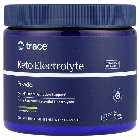 Trace, Keto Electrolyte Powder, Lemon Lime, 13 oz (369 g) - Image 1