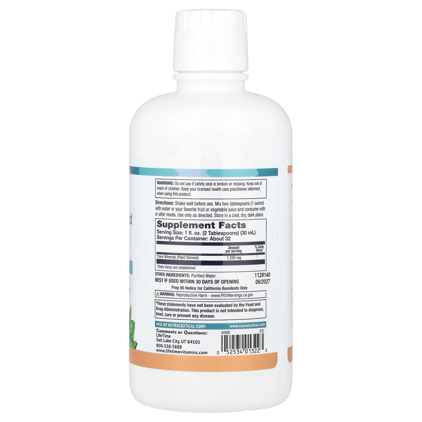Nutritech TRC Minerals 75 Liquid Concentrate - 100% Plant Derived Minerals - Image 2