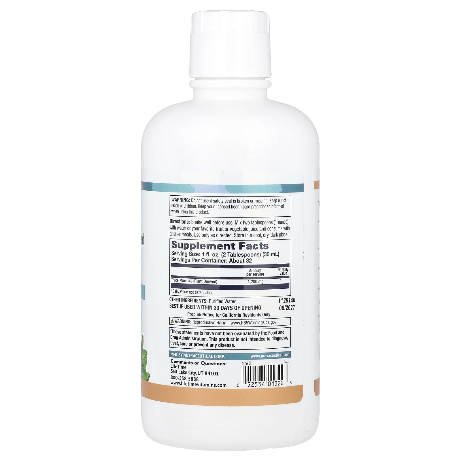 Nutritech TRC Minerals 75 Liquid Concentrate - 100% Plant Derived Minerals - Image 2