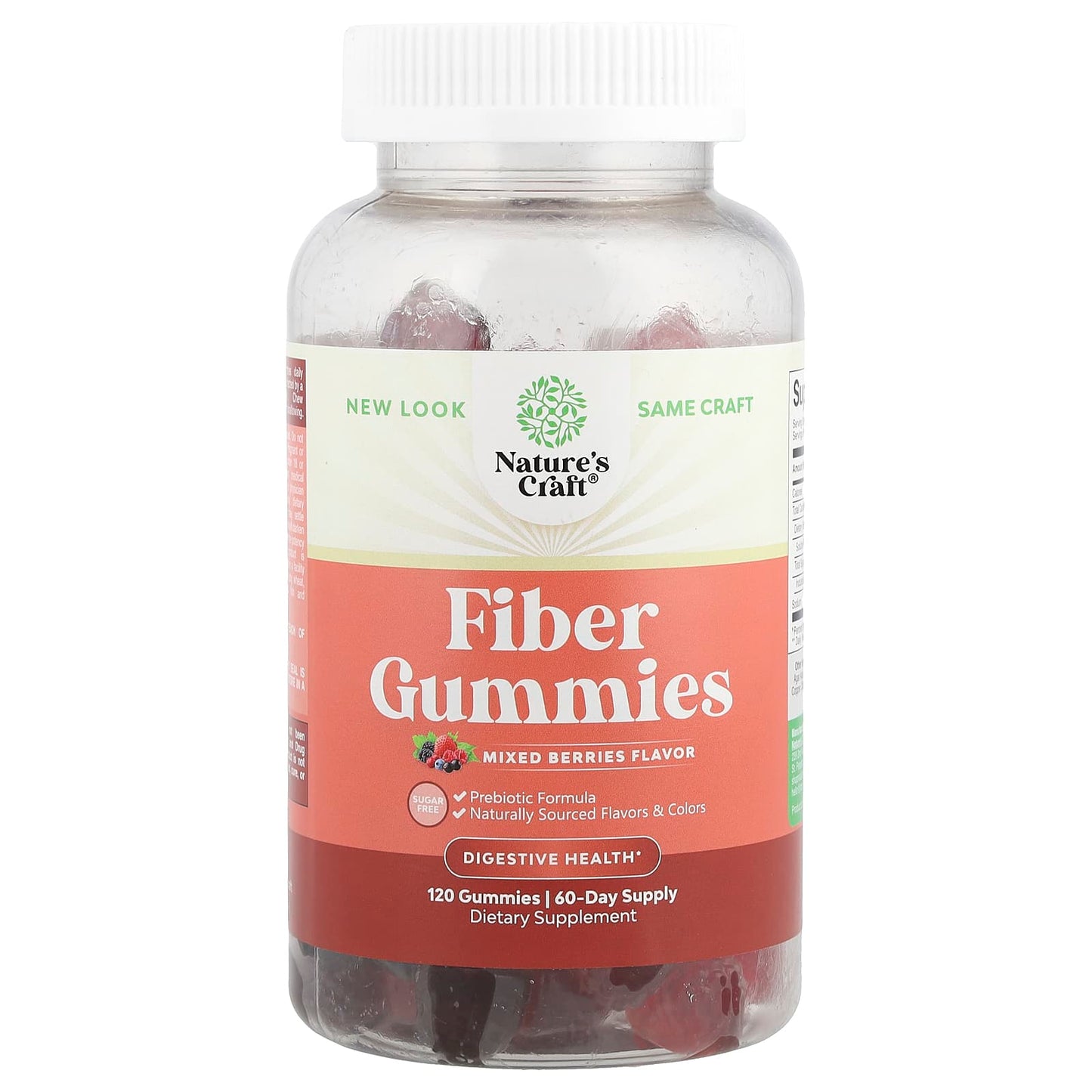 Nature's Craft, Fiber Gummies, Mixed Berries, 120 Gummies - Image 1